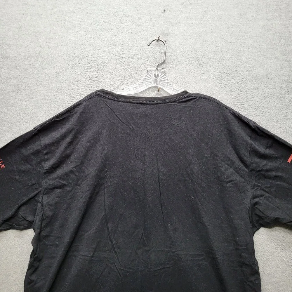 Grunt Style Men Shirt 2XL Black Graphic‎ Print Flag Biohazard Logo Short